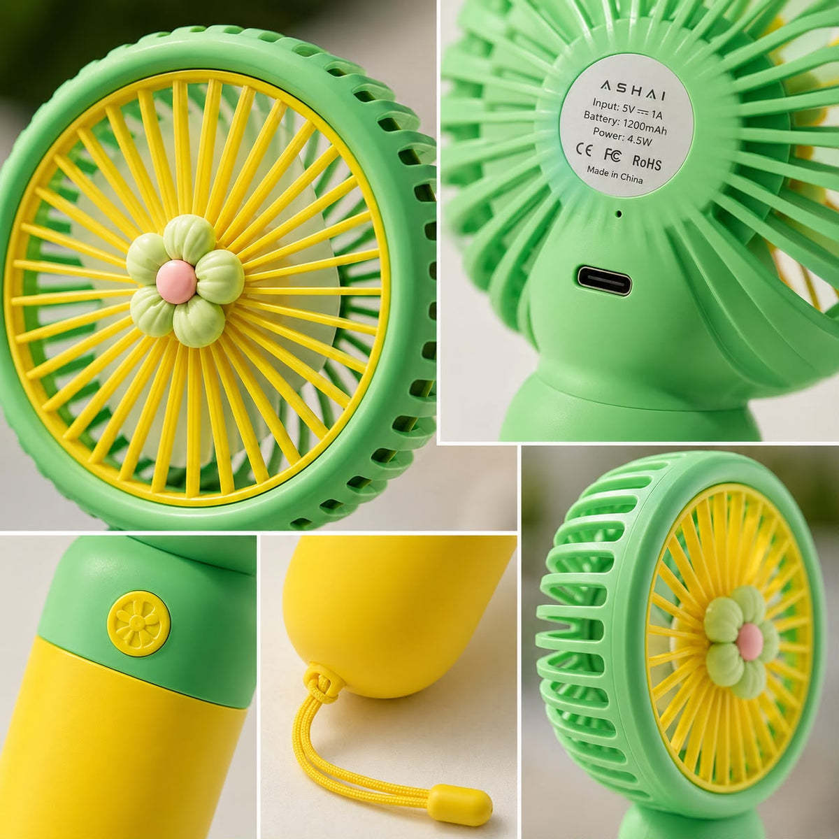 Portable Rechargeable Handheld Fan
