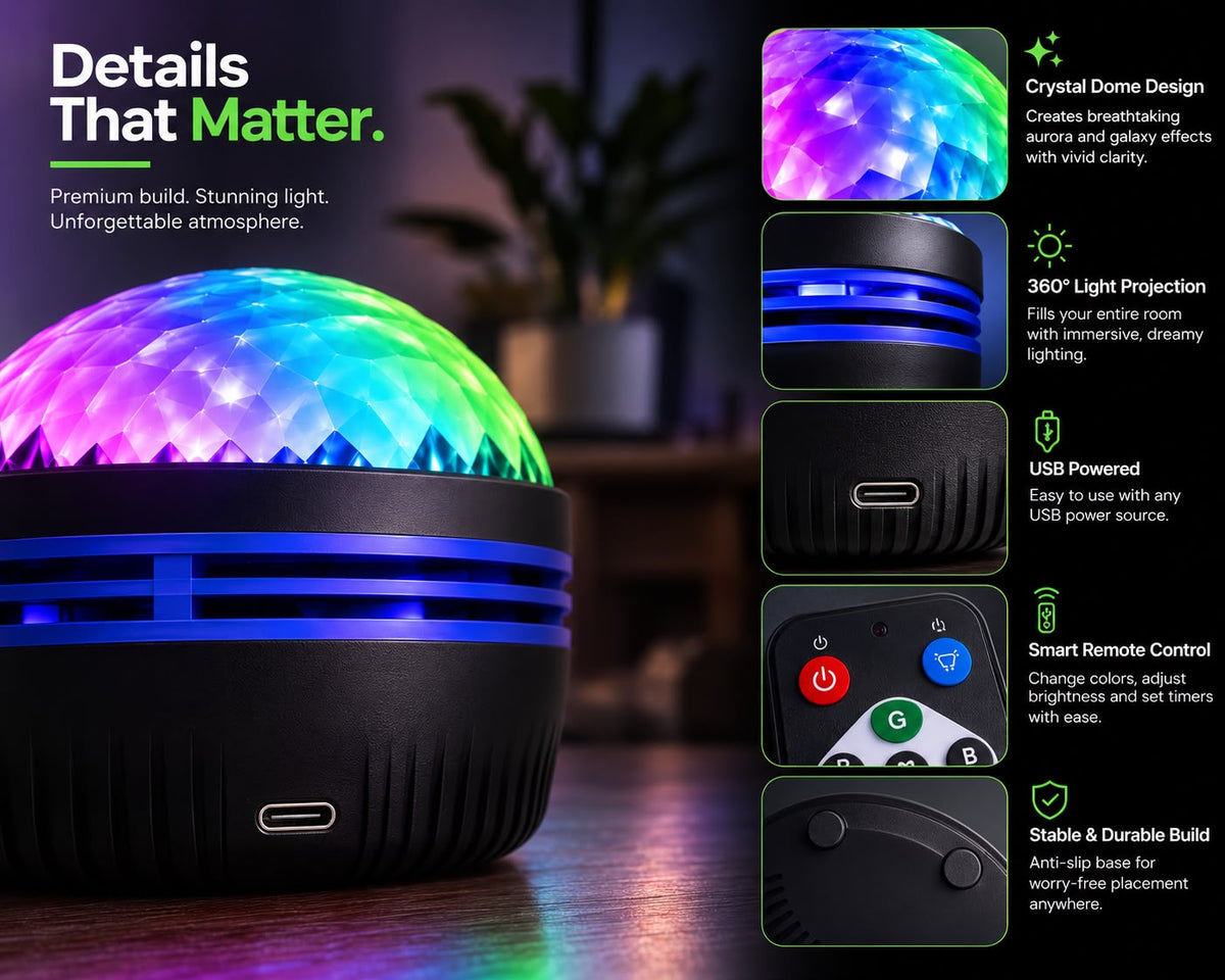Northern Lights Waves LED Projector Light